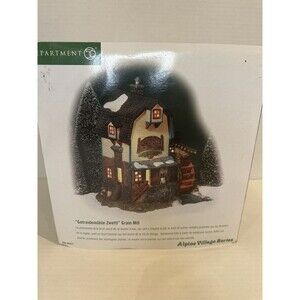 Dept 56 Alpine Village Series # 56-56221 Grain Mill - Missing The Light